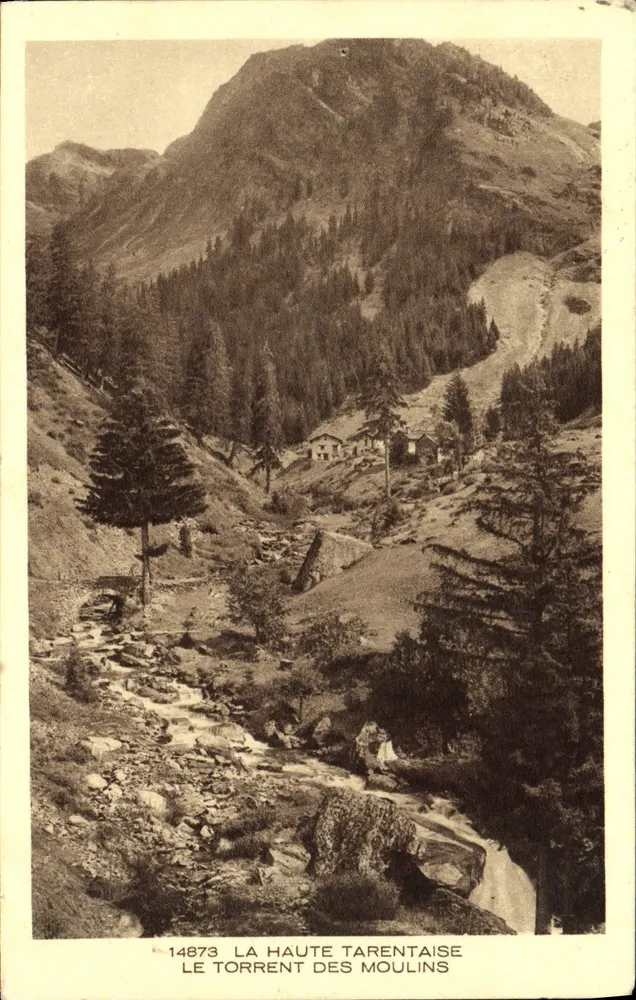 Der Bach der Mühlen — Hochtarentaise — Braun & Cie, Imp. House-Dornach, n°14873 - Vorderseite