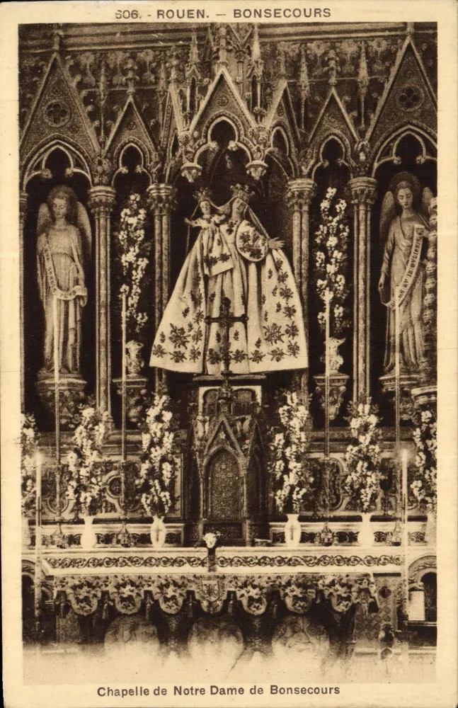Capela Nossa Senhora de Bonsecours — Rouen — Edição La Cigogne - Frente