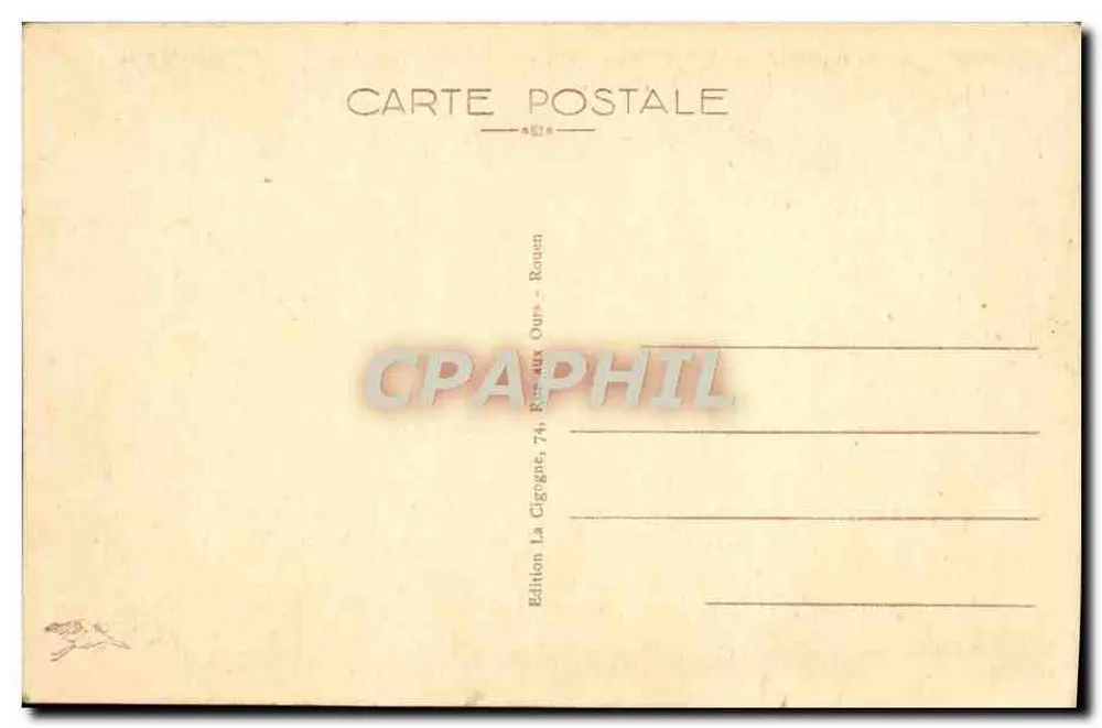 Capela Nossa Senhora de Bonsecours — Rouen — Edição La Cigogne - Verso