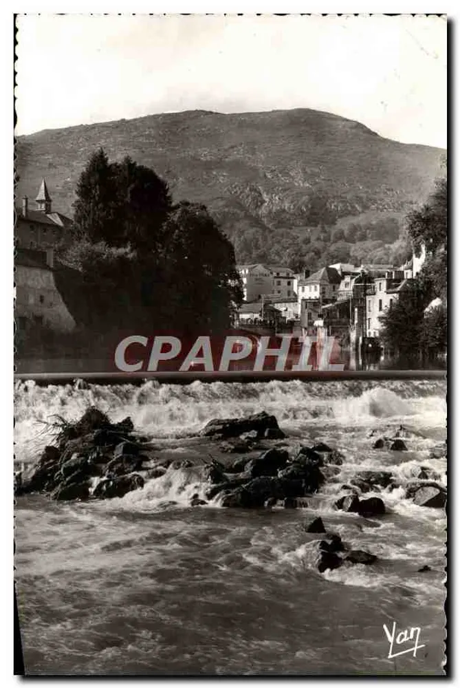 Wasserfall des Gave nahe den Heiligtümern — Lourdes — Verlag Yan, Nr. 47 - Vorderseite
