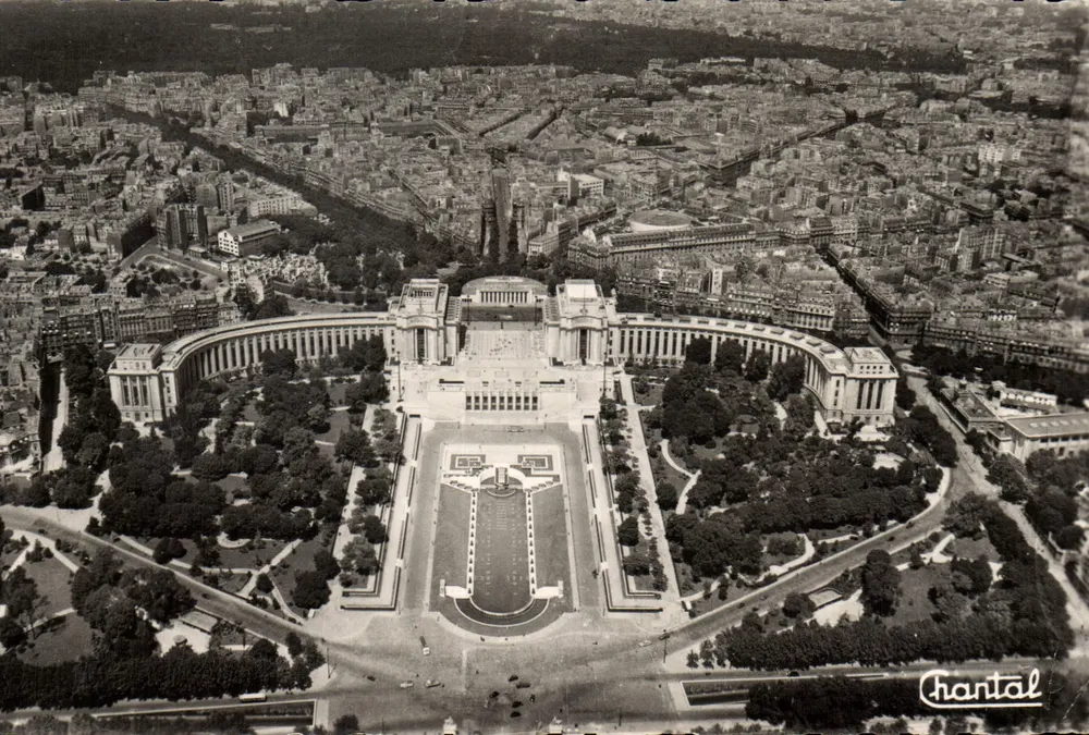 Panoramablick zum Palais de Chaillot — Éditions Chantal, Serie 1 - Vorderseite