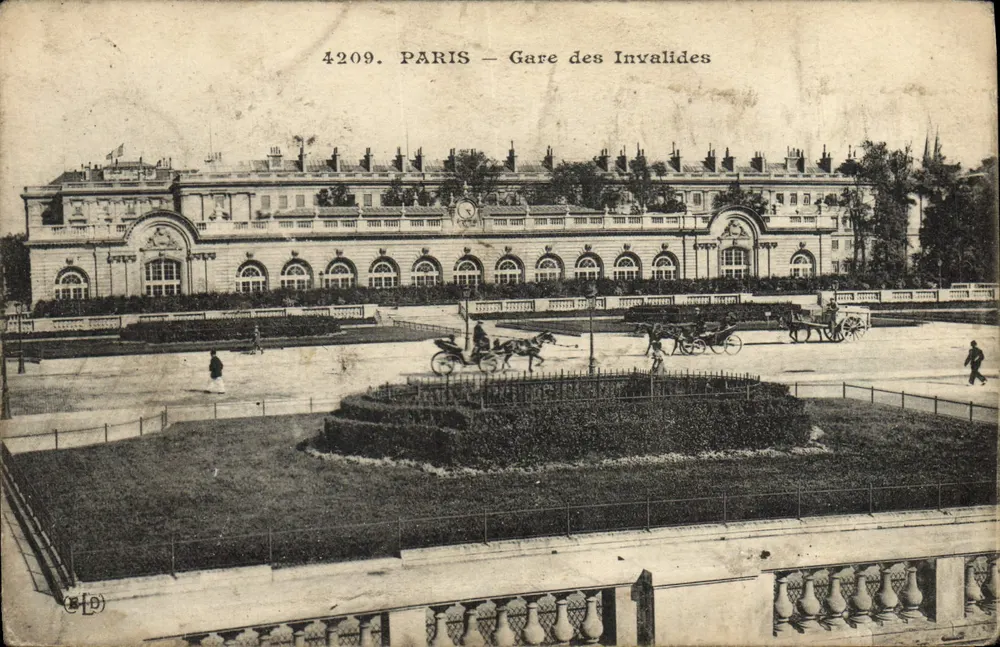 Paris — Gare des Invalides — éditeur B.L.D. n° 4209 - Awers