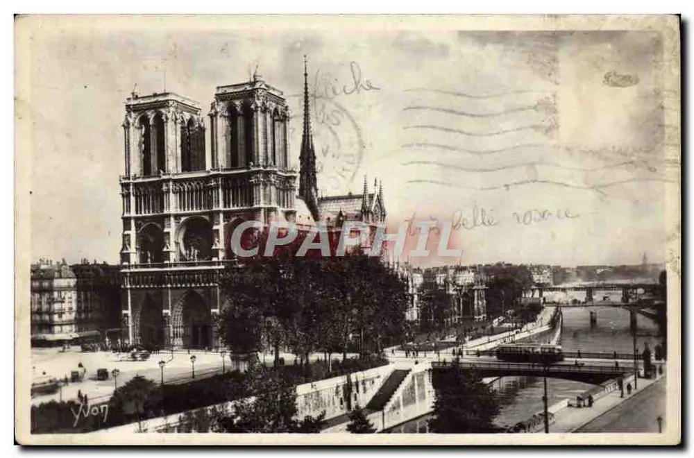 Notre-Dame de Paris — Visão Geral — Éditions d'Art Yvon, Paris - Frente