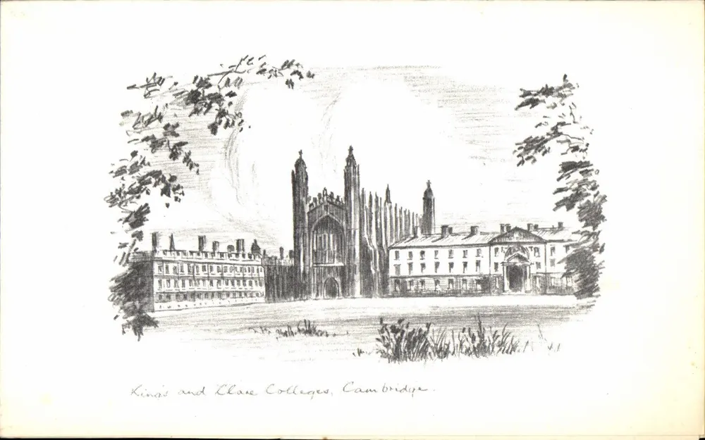Kings and Clare Colleges, Cambridge — gravering — JUDGES LTD. HASTINGS. ENGLAND - Voorkant