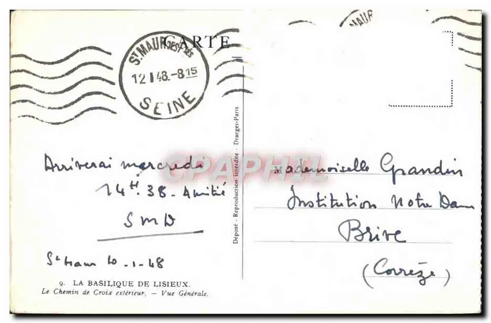 Die Basilika von Lisieux — Allgemeiner Blick — Dragger-Paris - Rückseite