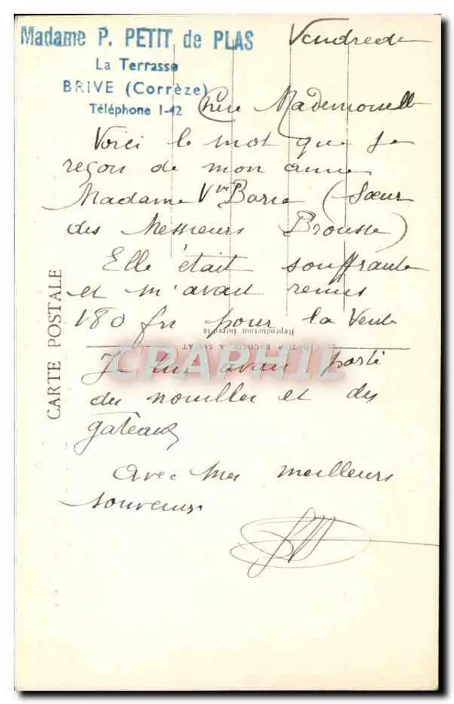 Burg Beynac — Die Schlucht der Dordogne und das Schloss Fayrac — P.D.S. Dordognz - Rückseite