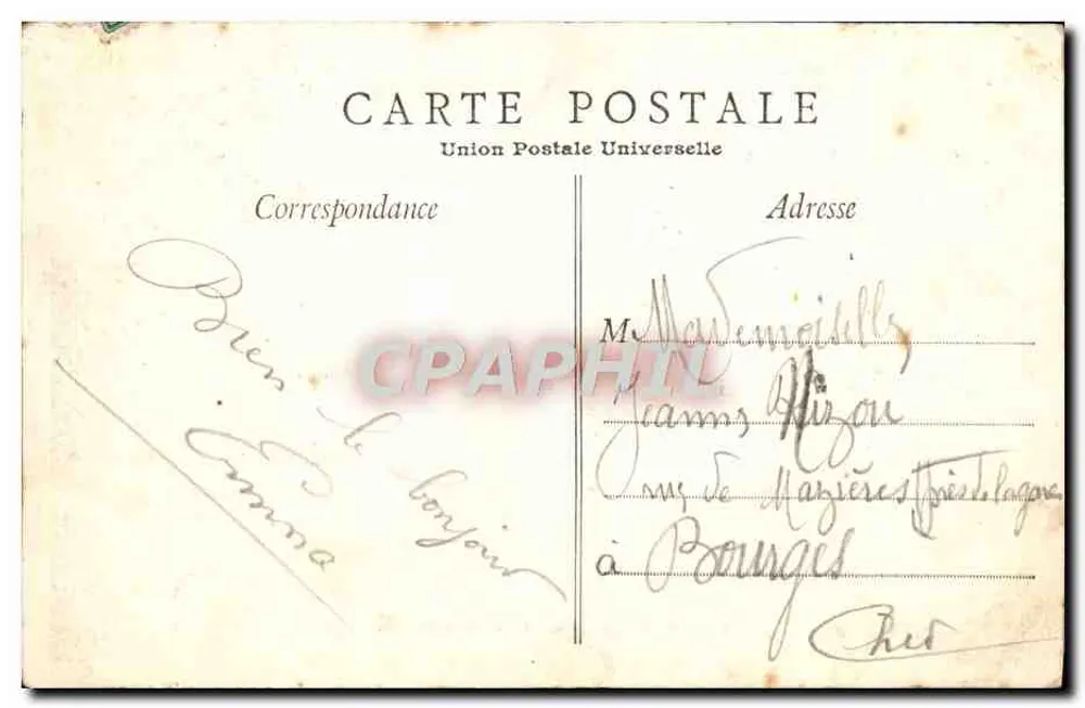 Paris — Ponta da Cidade e Notre-Dame — Edição da Carta - Verso