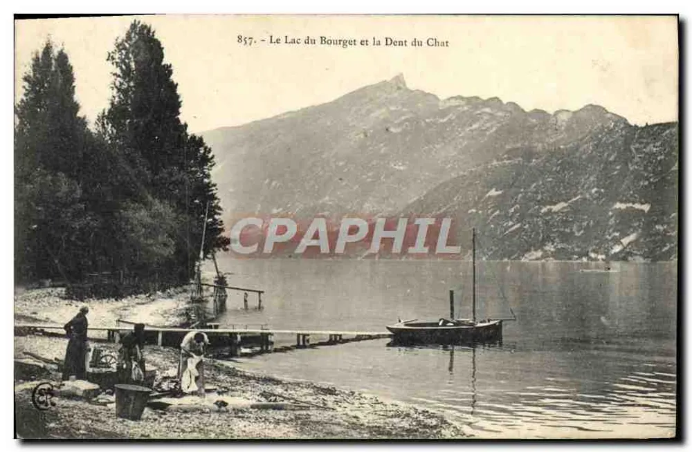O Lago do Bourget e a Dent du Chat — n°857 - Frente