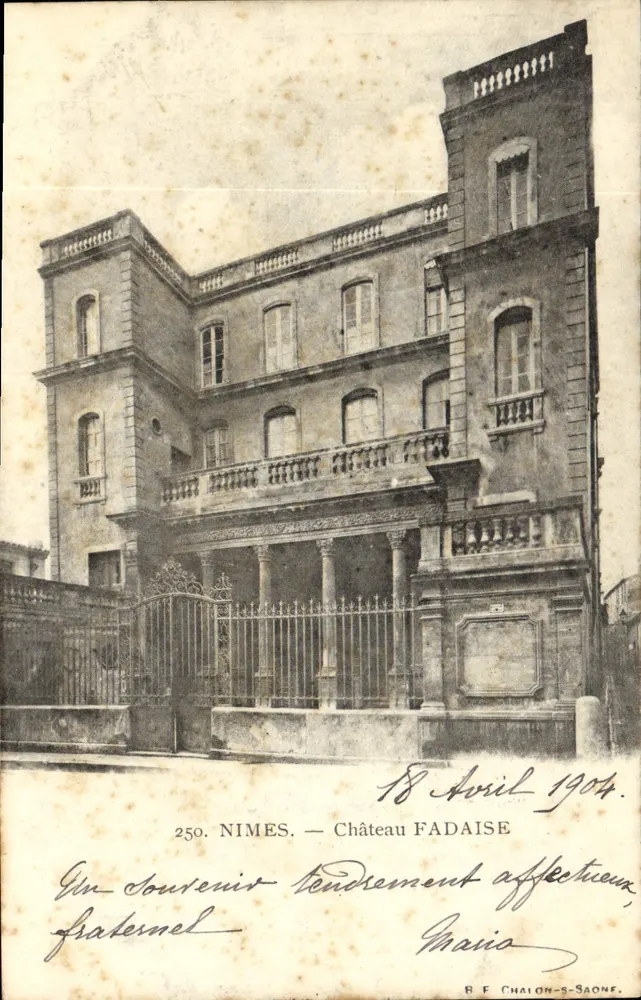 NIMES — Castelo FADAISE — R F CHALON-S-SAONE, n°250 - Frente