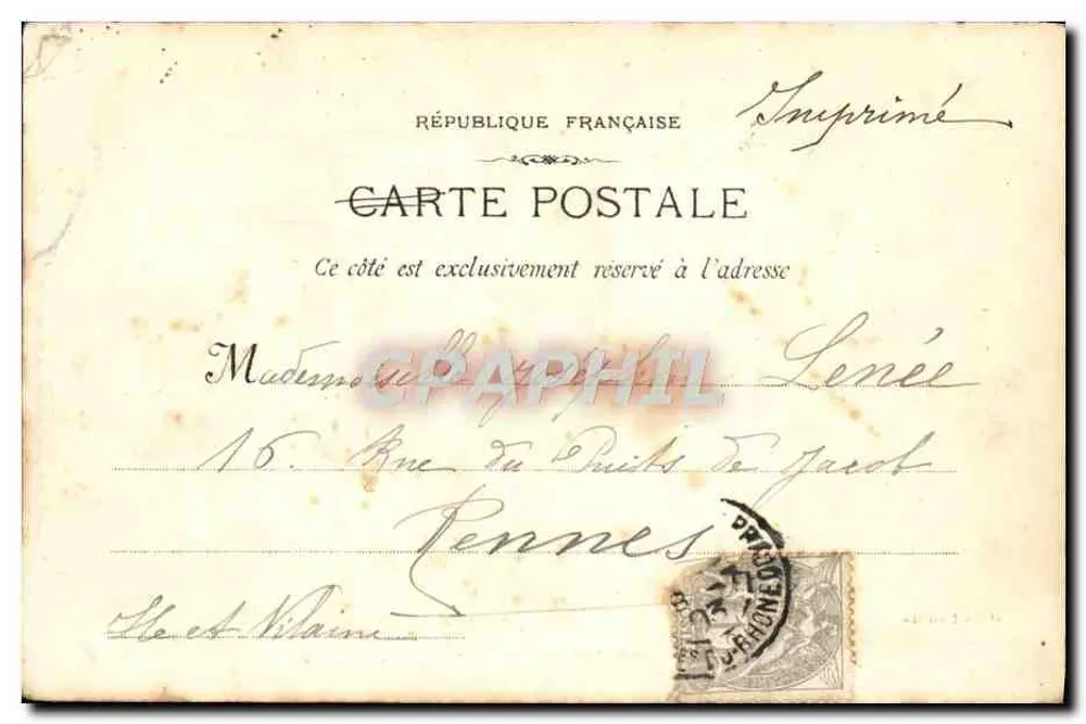 Marseille - La Place Casteldane — obélisque central, tramway en service — éditeur Pmot Lagour, n°78 - Achterkant