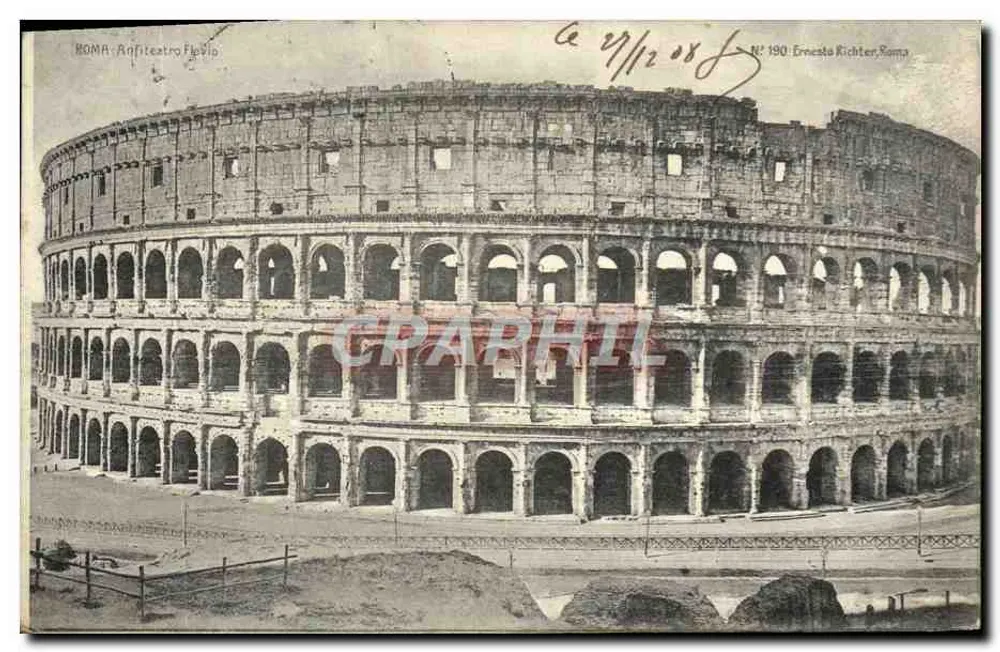 रोमा - फ्लेवियन एम्फीथिएटर — अर्नेस्तो रिचटर, संख्या 190 - आगे