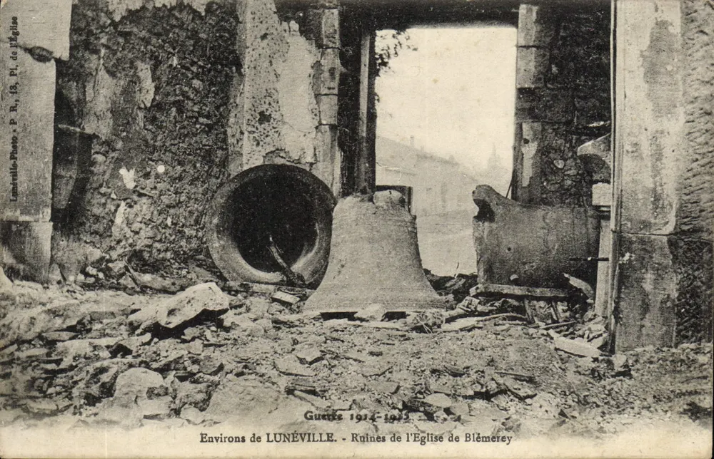 Ruinen der Kirche von Blémérey — Umgebung von Lunéville — Photo Guaize, P. R., 18 - Vorderseite