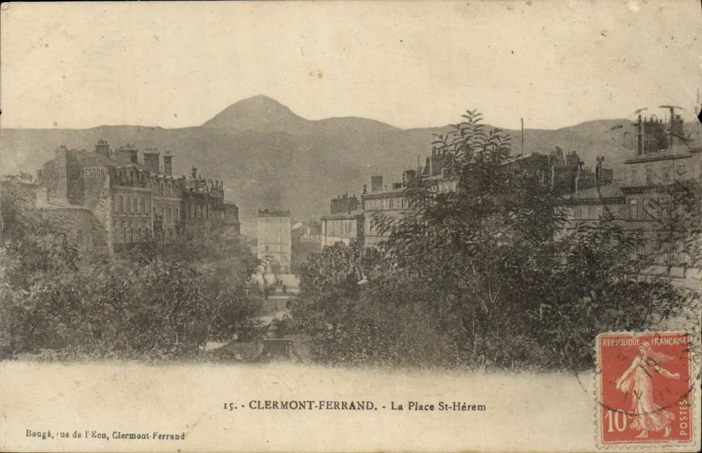 Clermont-Ferrand — La Place St-Hérem — éditeur Besson, n°15 - Frente