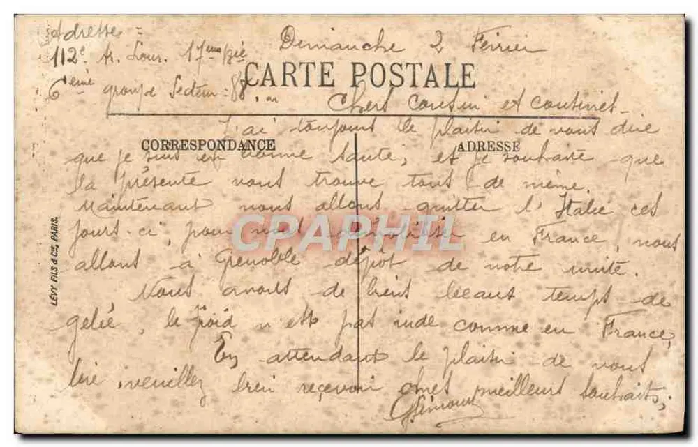 Verdun — Ein Zweig der Meuse und Porte Chaussée — LL - Rückseite
