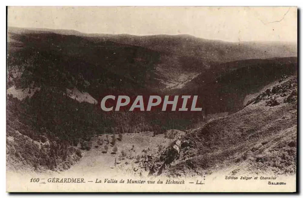 Gérardmer — Tal von Munster aus Sicht des Hohneck — Édition Zelger et Chevallier - Vorderseite