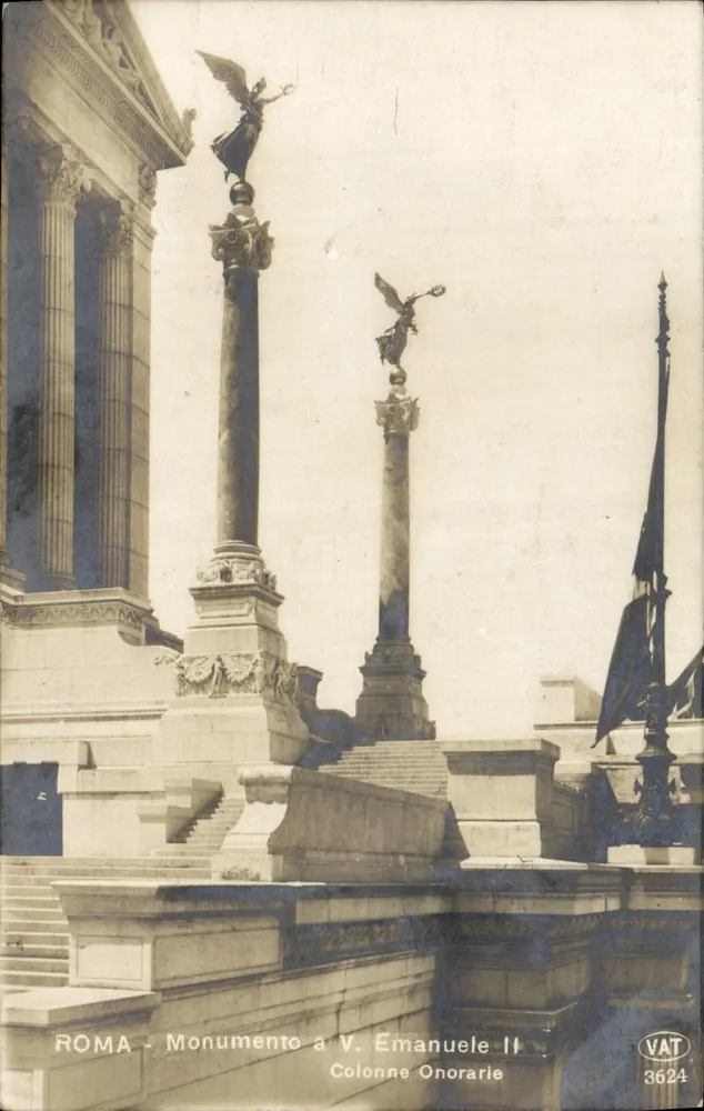 Roma - Denkmal für V. Emanuele II - Ehrenpfeiler — Verlag VAT, Nr. 3624 - Vorderseite