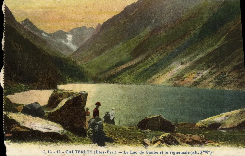 Cauterets (Pyrénées) — Le Lac de Gaube et le Vignemale (alt. 3298m) — C.C. - 12 - Vorderseite