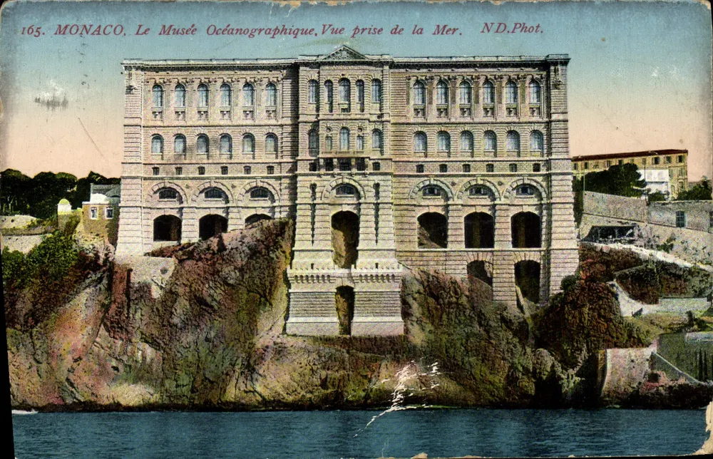 Monaco — Le Musée Océanographique, vue prise de la mer — ND.Photo. n°165 - Voorkant