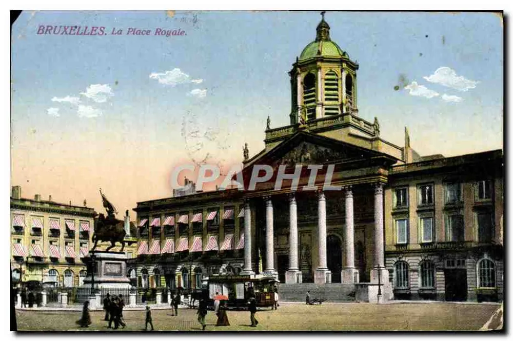 Bruxelles. La Place Royale — éditeur C. P. A. PHIL, n° 92971 - Frente