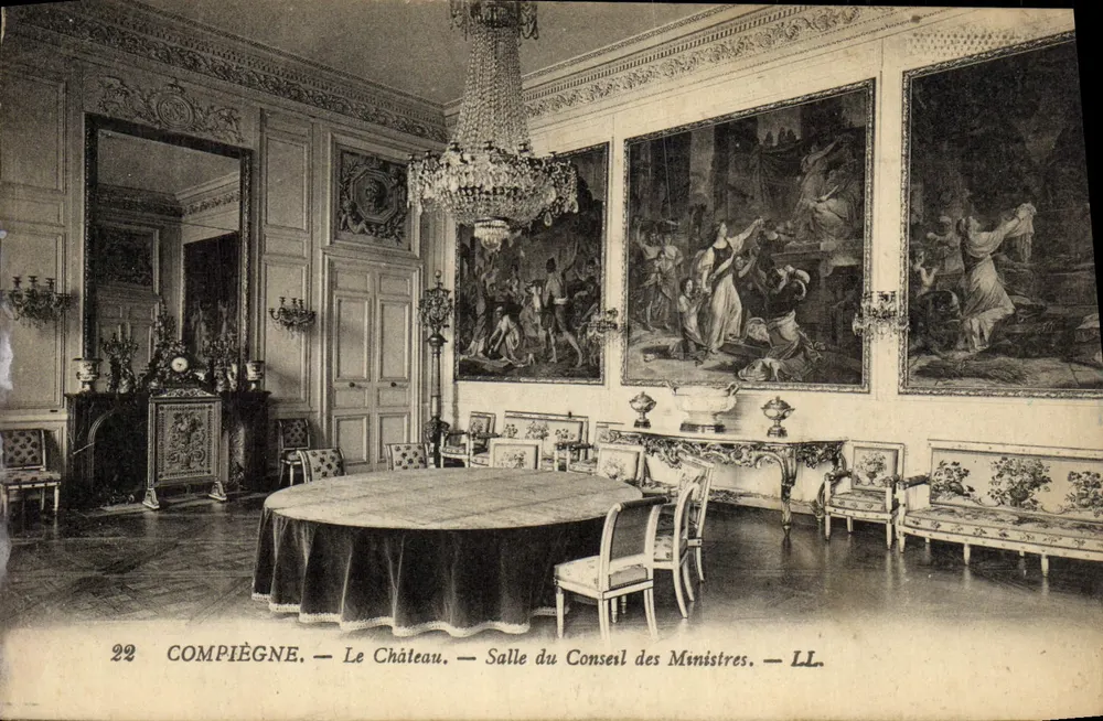 Compiègne — Das Schloss — Zimmer des Ministerrats — LL. — Nr. 22 - Vorderseite