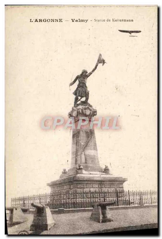 L'ARGONNE — Valmy — Estátua de Kellermann - Frente