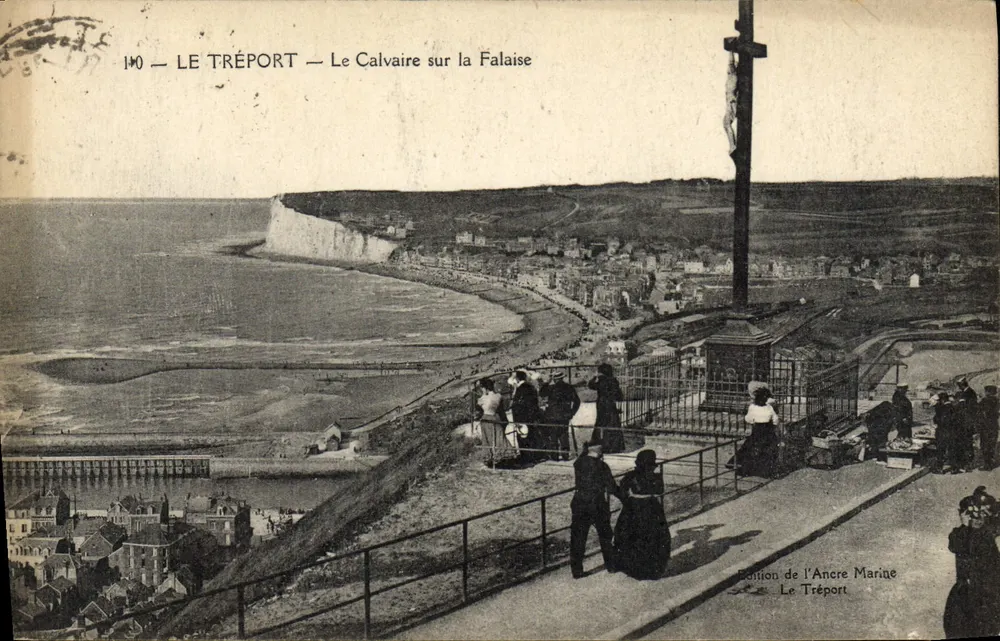 Le Tréport — Der Calvary auf der Klippe — Édition de l'Ancre Marine - Vorderseite