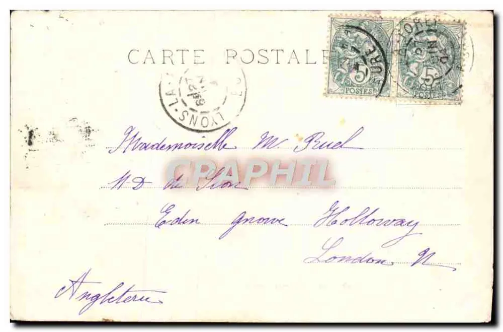 Le Havre — Vue générale des quais — éditeur anonyme, n° 20 - Verso