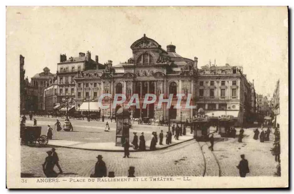Angers — Place du Ralliement und das Theater — LL. n°31 - Vorderseite