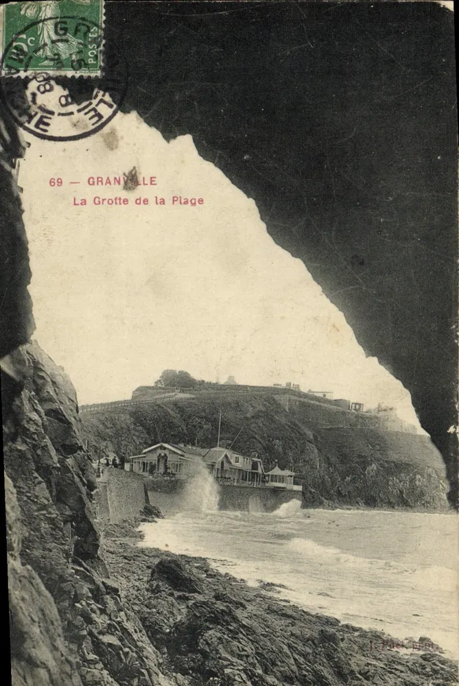 Granville — La Grotte de la Plage — L. Fleur, éditeur - Frente