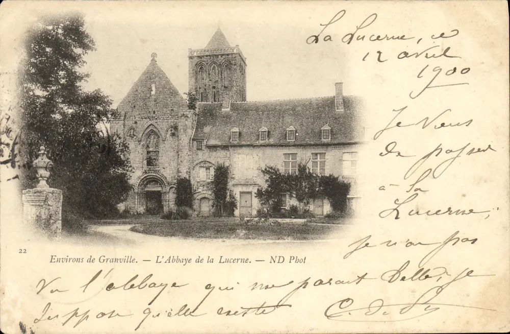 Umgebung von Granville — Die Abtei La Lucerne — ND Pbot - Vorderseite