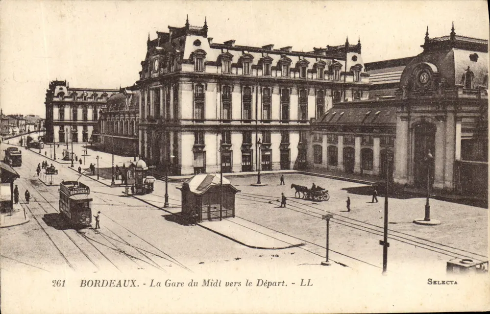 Bordeaux - Der Südbahnhof zum Abfahrtsbahnhof - LL - Vorderseite