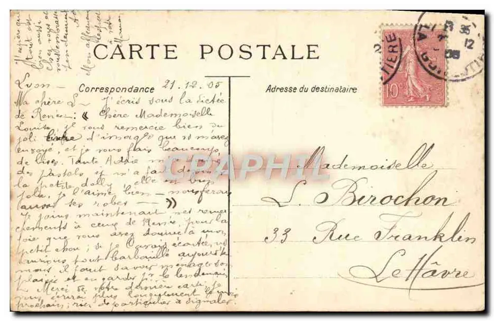 A Noite — Sujeito mitológico — S. & J. B. Sivier, IPP, Édit. Touloquet, Paris - Verso