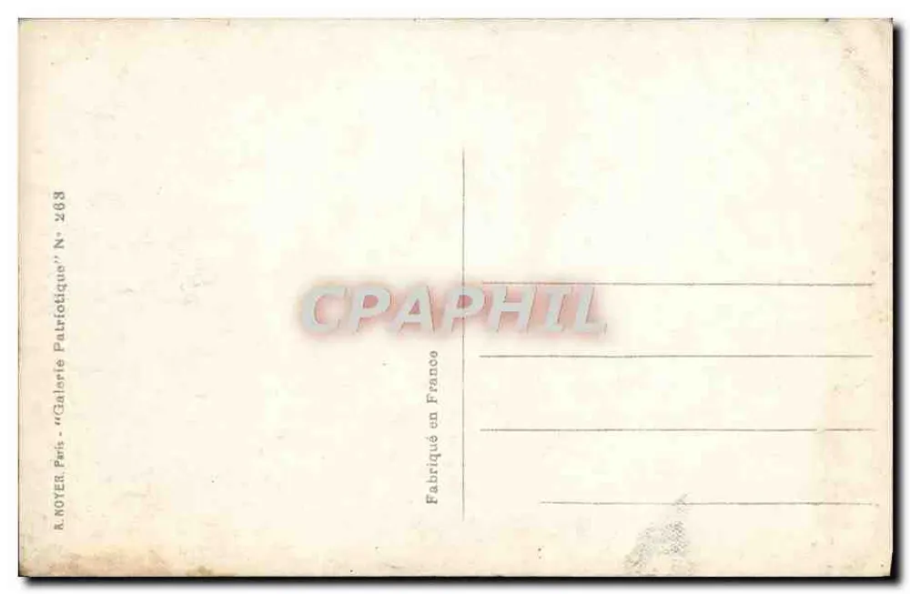 El espía — escena de guerra — G. Scott, París, n° 263 - Reverso