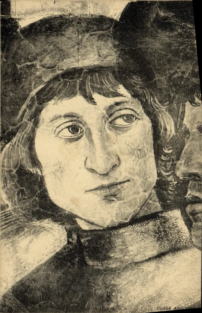 Rom — Sixtinische Kapelle — Portrait des Malers Botticelli (Detail) — Verlag A. Moutet, Paris - Vorderseite