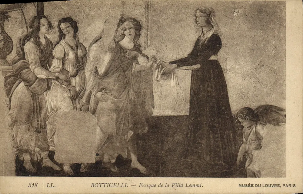 Botticelli — Fresko aus der Villa Lemmi — Musée du Louvre, Paris - Vorderseite