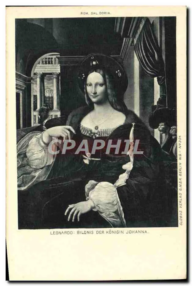 Die Mona Lisa — Werk von Leonardo da Vinci — Verlag Globus Verlag G.m.b.H. Berlin, Nr. 304 - Vorderseite
