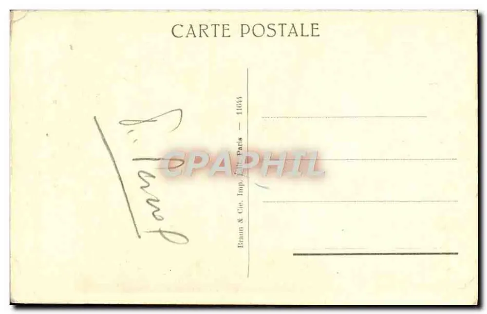 Porträt eines jungen Mannes — Louvre-Museum — Braun & Cie, Paris - Rückseite