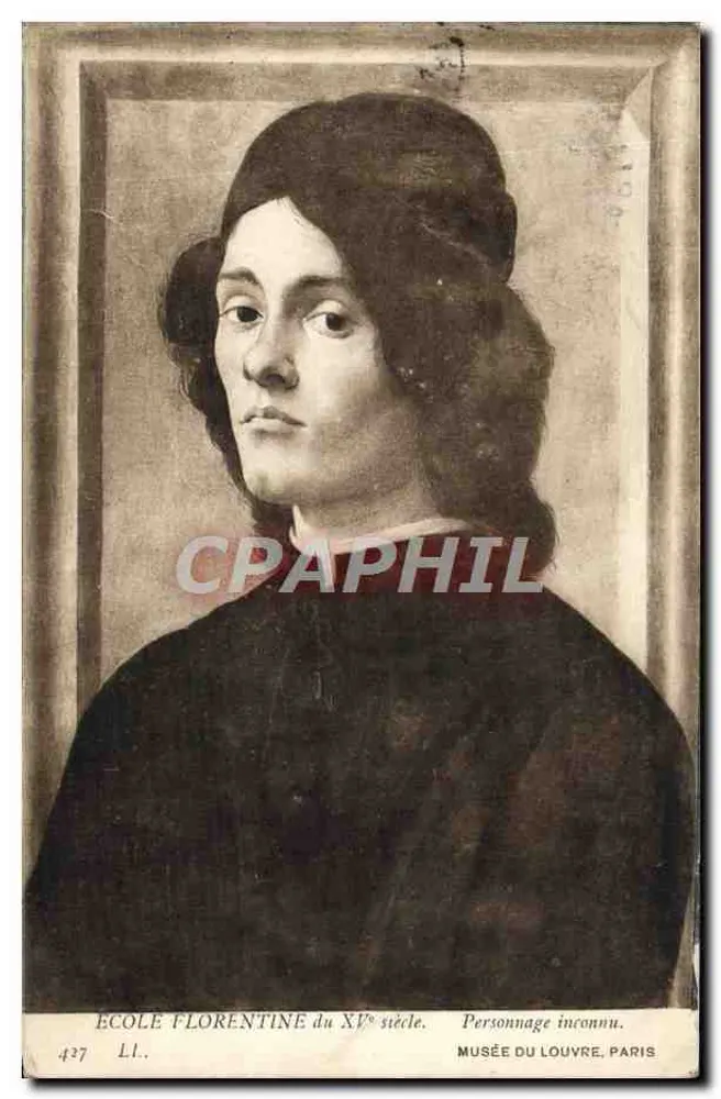 Unbekannte Person — Florentiner Schule des 15. Jahrhunderts — Louvre-Museum, Paris - Vorderseite