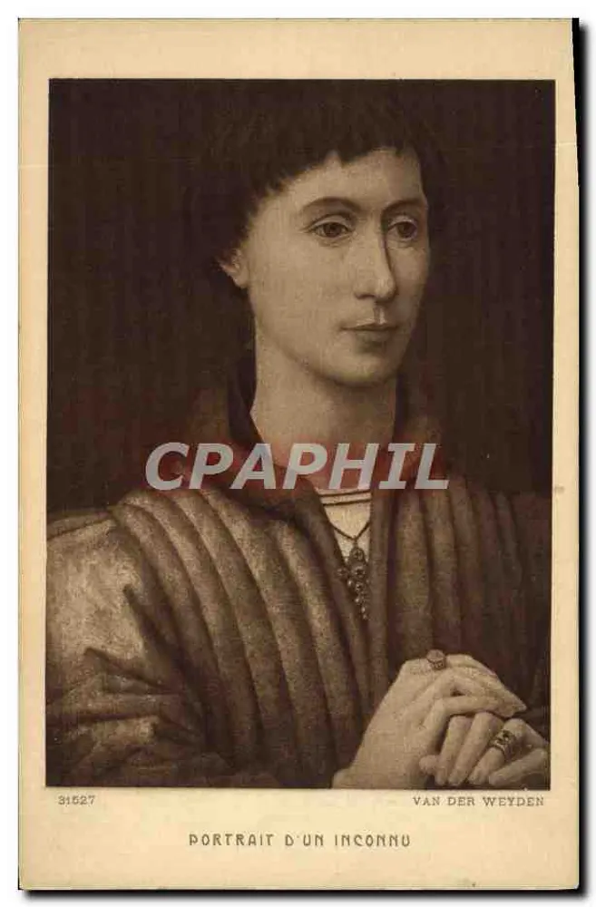 Retrato de um desconhecido — Van der Weyden — Braun & Cie, Paris - Frente