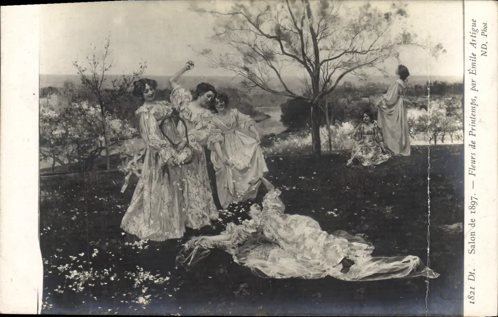 Fleurs de Printemps — Salon de 1897 — par Emile Printemps, Phot. Art. ND - Recto