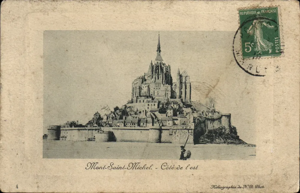 Monte-Santo-Michel - Lado leste — Kadiographie De N.D. Phot. - Frente