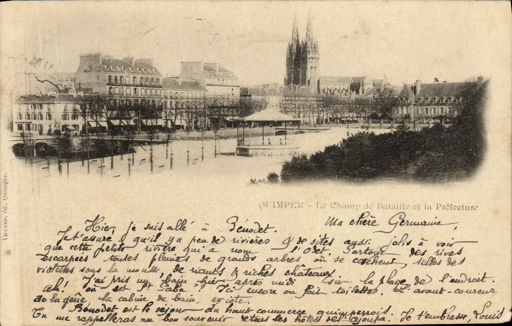 Quimper — Le Champ de Bataille et la Préfecture — Villamb, éditeur - Frente