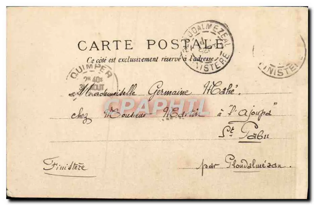 Quimper — Le Champ de Bataille et la Préfecture — Villamb, éditeur - Verso