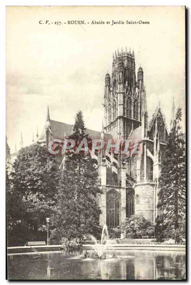 Rouen - Abzijd en Tuin van Saint-Ouen — C.V. 257 — Uitgever C.V. - Voorkant
