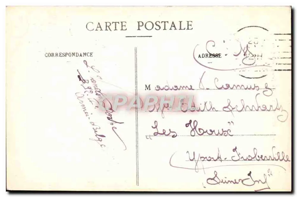 Rouen - Abzijd en Tuin van Saint-Ouen — C.V. 257 — Uitgever C.V. - Achterkant