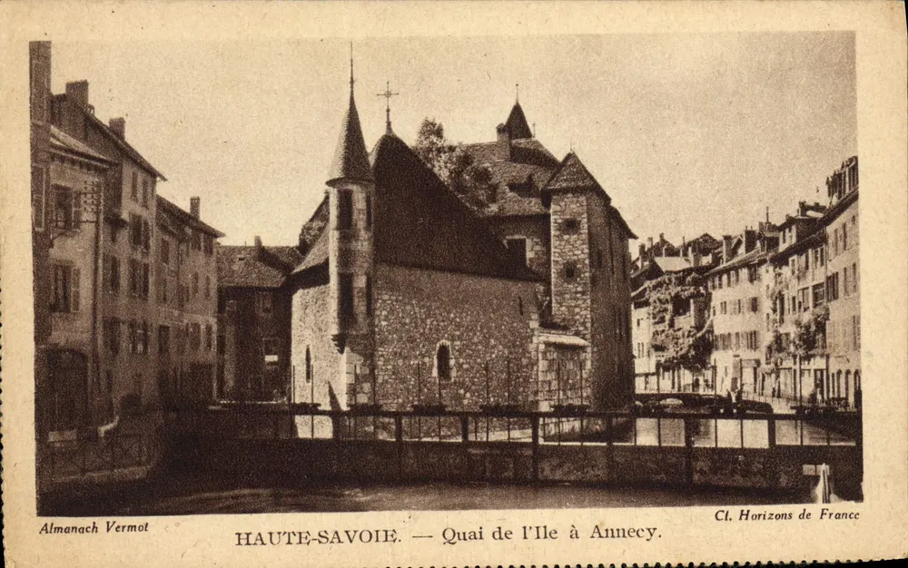 Quai de l'Île in Annecy — Verlag Almanach Vermot, Serie Cl. Horizons de France - Vorderseite