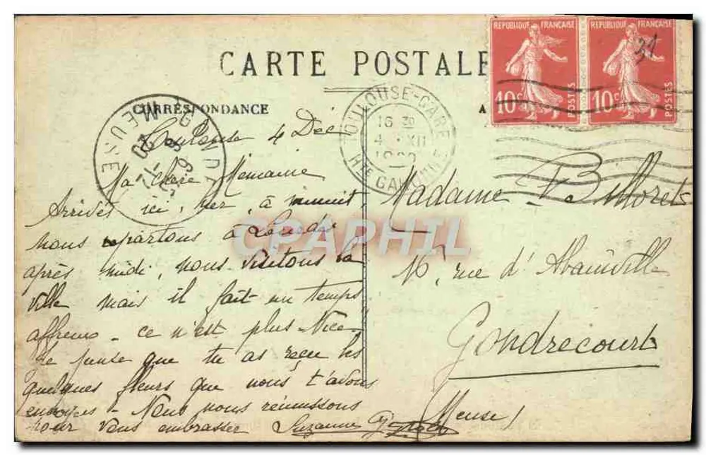 Toulouse — Allgemeine Ansicht — La Daurade — La Dalbade — Der Pont-Neuf — Verlag/Drucker nicht sichtbar - Rückseite