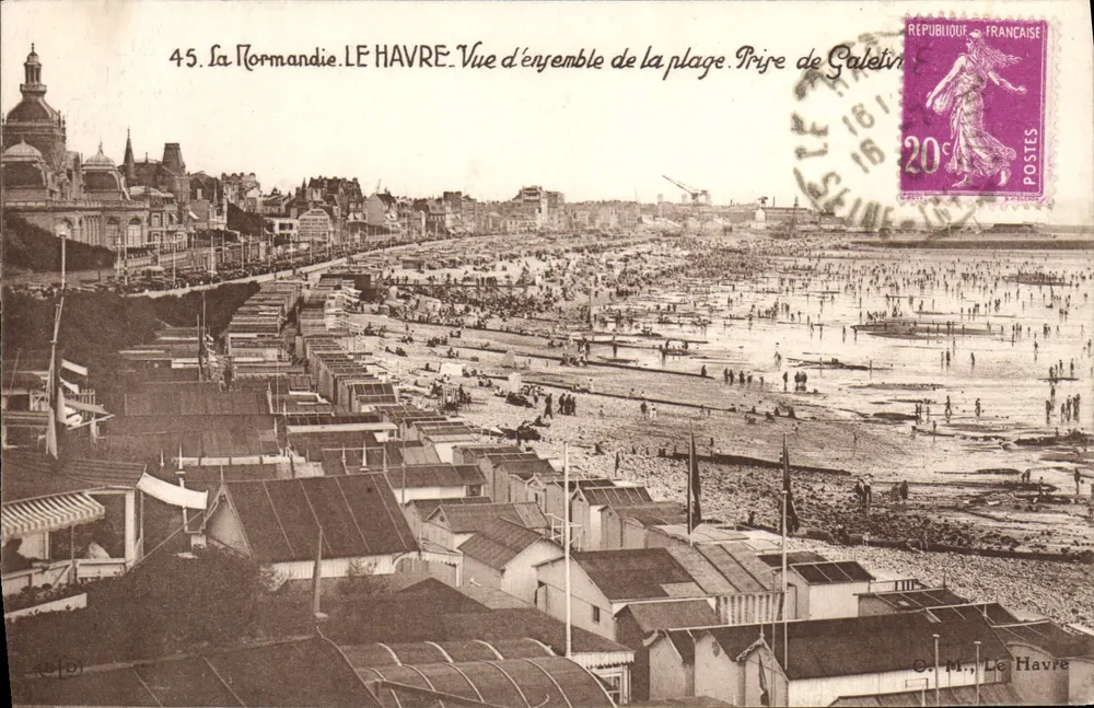 Le Havre — Übersicht der Strand — Prise de Galetin - Vorderseite