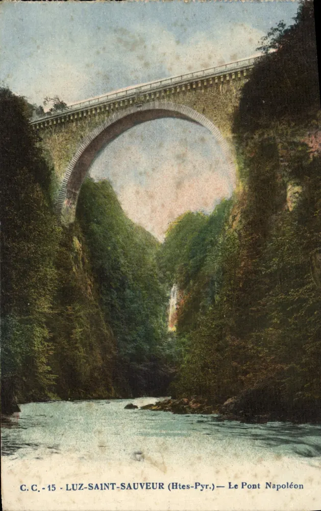 Luz-Saint-Sauveur (Hautes-Pyr.) — Der Napoleonbrücke — C.C.-15 - Vorderseite