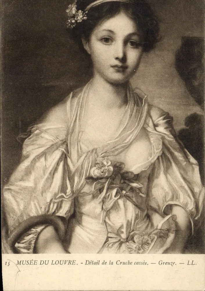 Detail der zerbrochenen Karaffe — Greuze — LL. - Vorderseite
